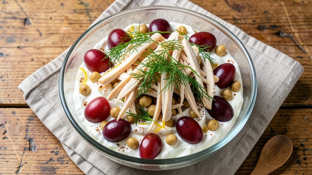Chicken Salad Chick Grape Salad Recipe With Cream Cheese: Sweet-Tart Grape Crunch and Herbed Cream Cheese Fusion