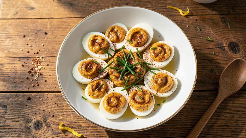 Traditional Deviled Egg Salad Recipe: Classic Creamy Yolk Fillings With Mustard Zing