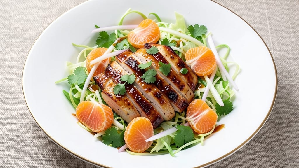 Chinese Chicken Salad Recipe With Mandarin Oranges: Crunchy Celery and Citrus Brightness