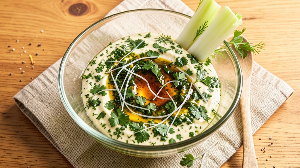 Aladdin's Creamy Herb Salad Dressing Recipe: Zero-Mayo Crunch With Celery Crown Magic