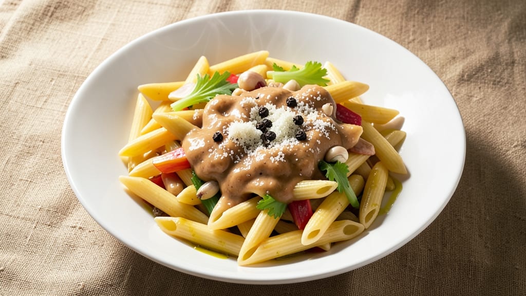 Carbonara Pasta Salad Recipe: Eggy Creaminess With Crisp Celery Crowns