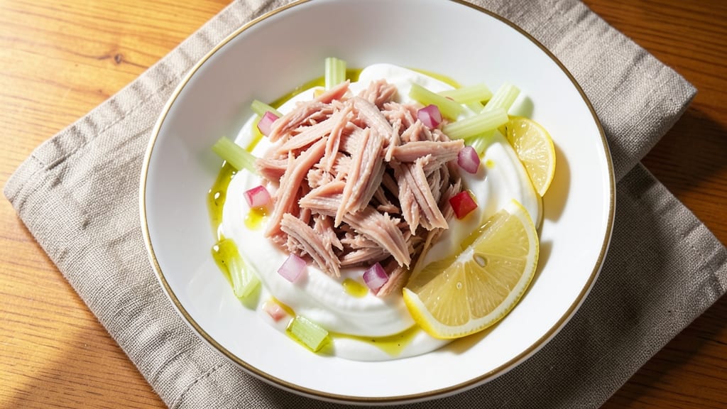 5 Star Tuna Salad Recipe: Luxurious Mayo-Free Creaminess with Crunchy Celery Bites