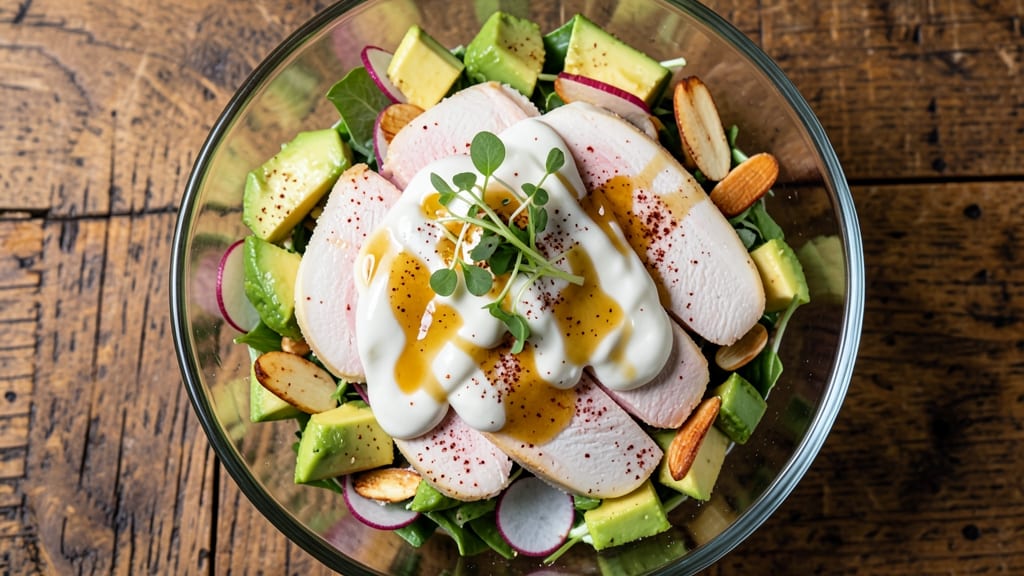 Christopher's Runaway Gourmay Chicken Salad Recipe: Smoky Chipotle Kick Without Mayo Cling
