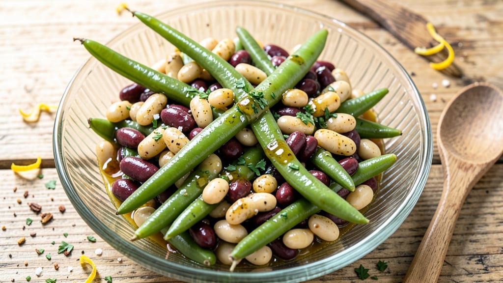Three Bean Salad Recipe With Wax Beans: Crunchy Textures and Sweet Tart Bite
