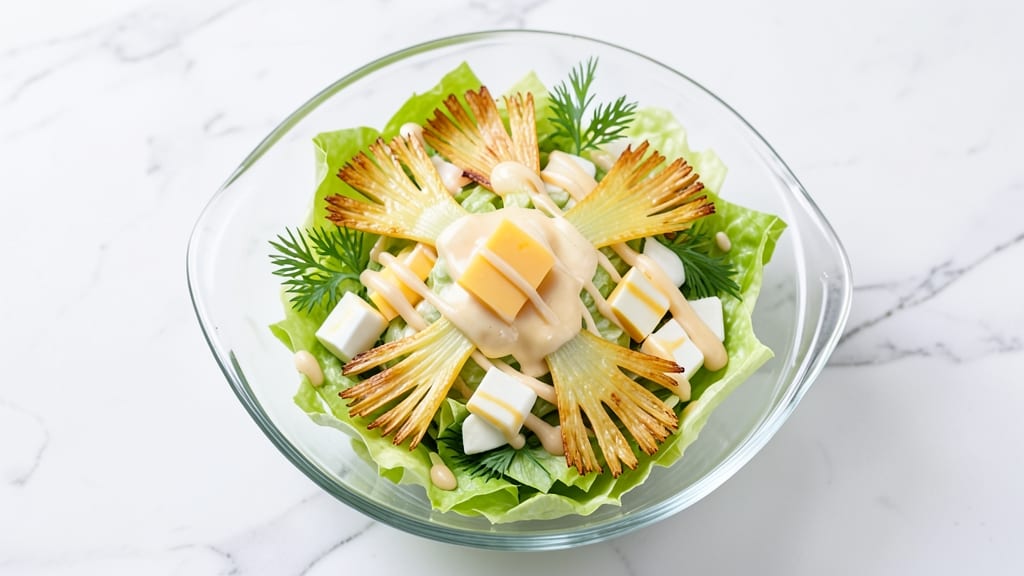 Commanders Palace Salad Recipe: Smoky Herb Cheese Crunch With Celery Crowns