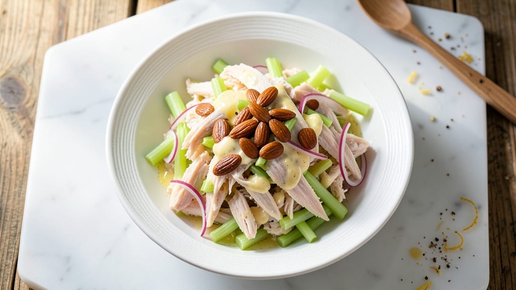 Chicken Salad Recipe With Almonds and Celery: Crunchy Nut and Herb Brightness