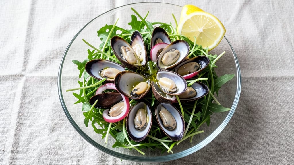 Cold Mussel Salad Recipe: Briny Freshness With Crisp Celery and Lemon Zing