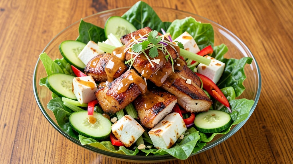 Cocos Asian Chicken Salad Recipe: Crispy Celery Crowns and Creamy Coconut-Lime Dressing Fusion