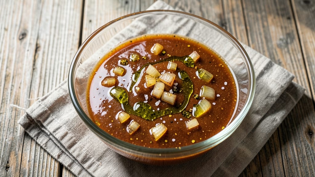 Sweet Onion Vinaigrette Salad Dressing Recipe: Caramelized Sweetness Balancing Tangy Zing
