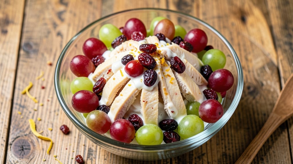 Chicken Salad Recipe With Grapes and Cranberries: Sweet-Tart Fruit Bite in Every Bite