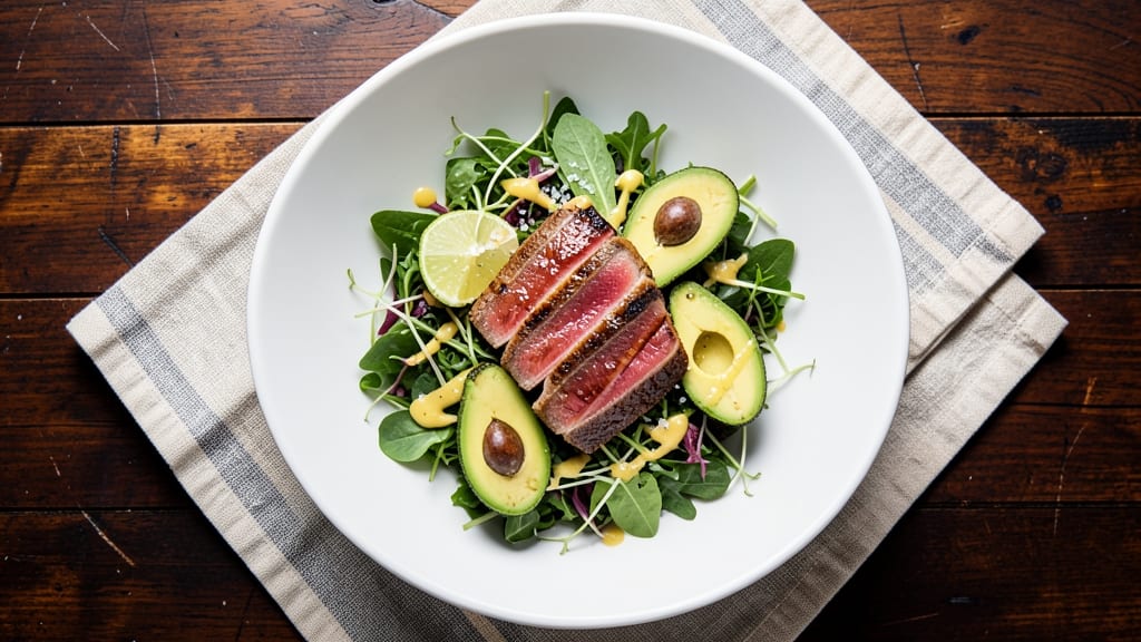 Ahi Tuna Avocado Salad Recipe: Bright Citrus-Kissed Freshness