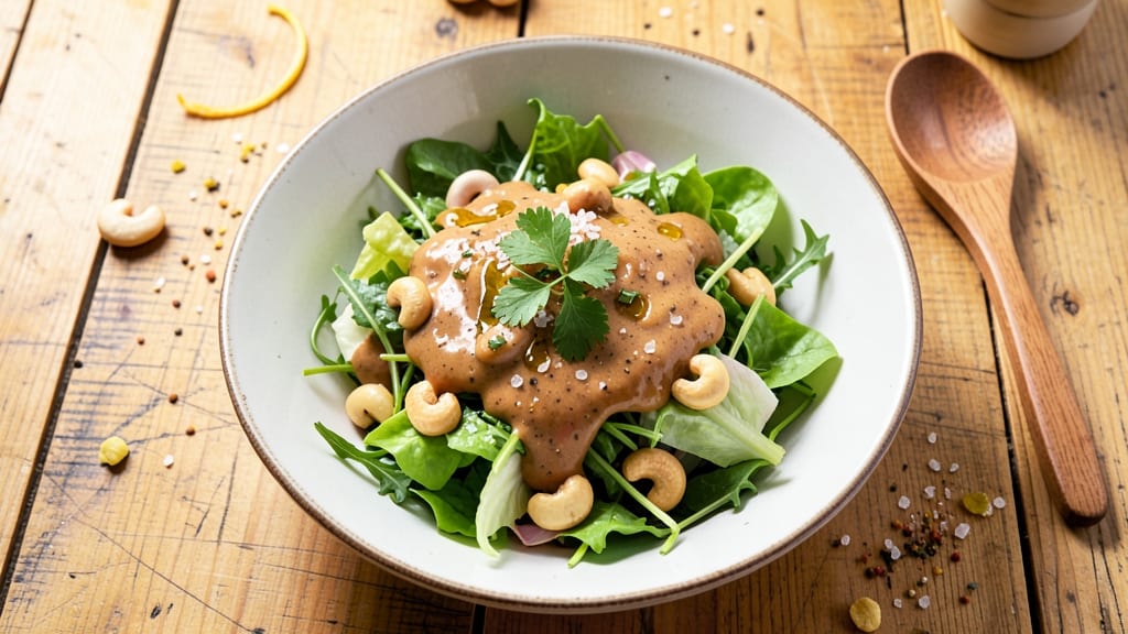 Cashewnut Salad Recipe: Nutty Crunch and Creamy Herb Dressing Fusion