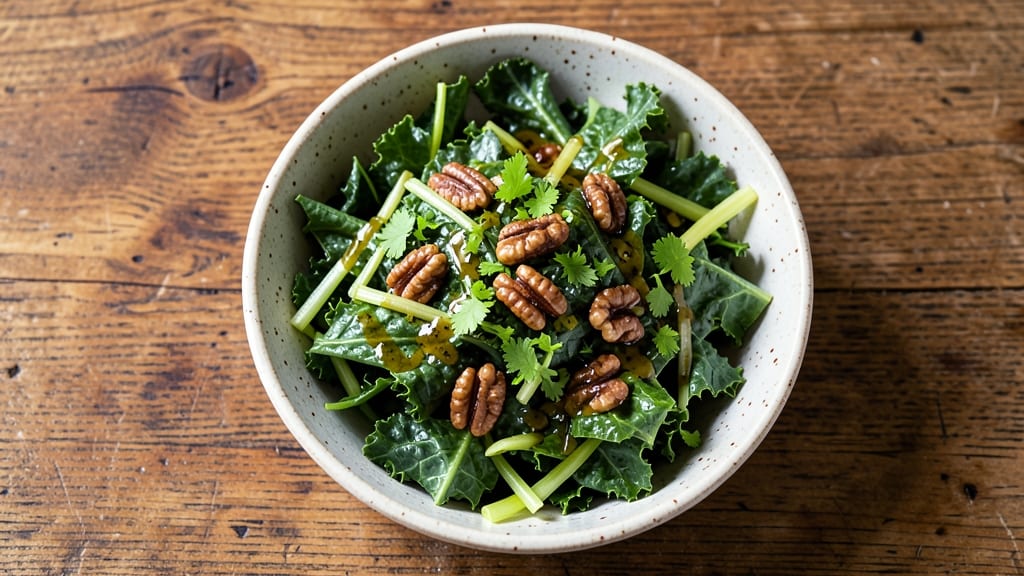 Chelsea's Kitchen Kale Salad Recipe: Bold Herb Dressing and Crunchy Celery Crowns