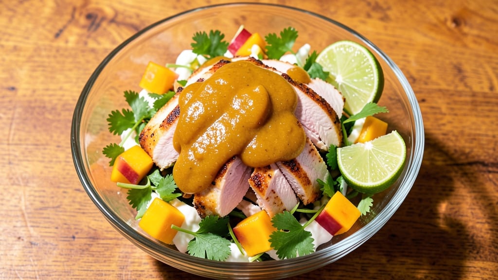 Chicken Salad With Mango Chutney Recipe: Tropical Sweetness Meets Herbed Crunch