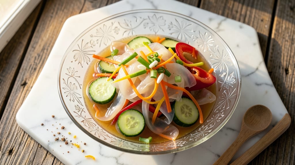 Chinese Jellyfish Salad Recipe: Light and Bouncy With Citrus-Marinated Crunch