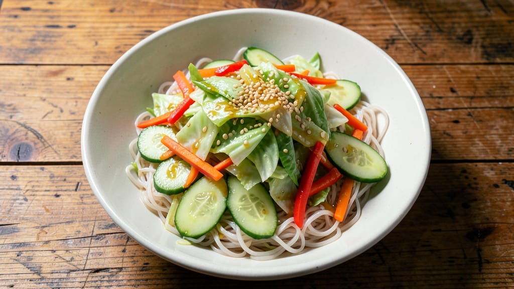 Chinese Chopped Salad Recipe: Crunchy Noodles and Tangy Sesame Dressing Fusion