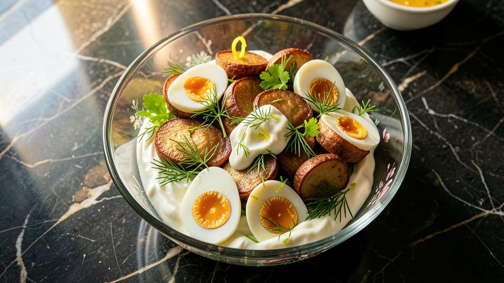 Cleopatra Salad Recipe: Crisp Celery Crowns and Creamy Herb Cheese Fusion