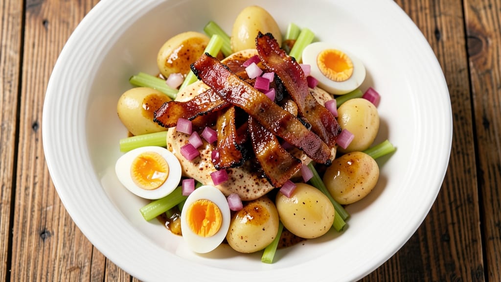 17th Street BBQ Potato Salad Recipe: Smoky BBQ Vinaigrette With Crisp Celery Crowns