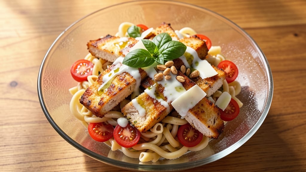Chicken Parmesan Pasta Salad Recipe: Crispy Breadcrumbs Meet Creamy Cheese Fusion