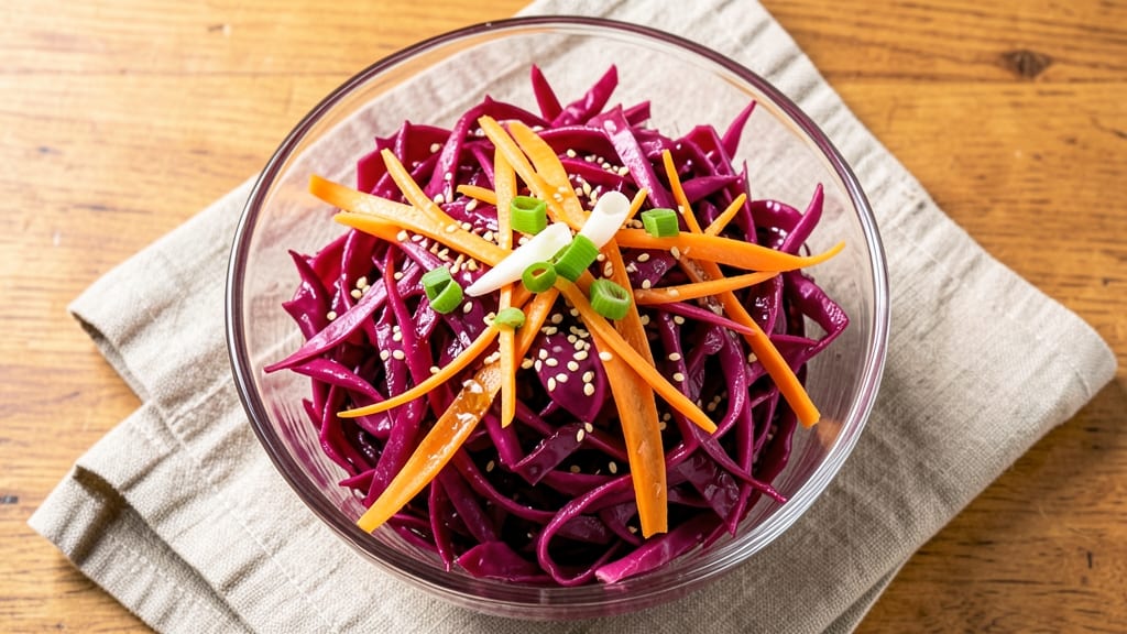 Chinese Red Cabbage Salad Recipe: Crunchy, Tangy, and Vinegar-Kissed Freshness