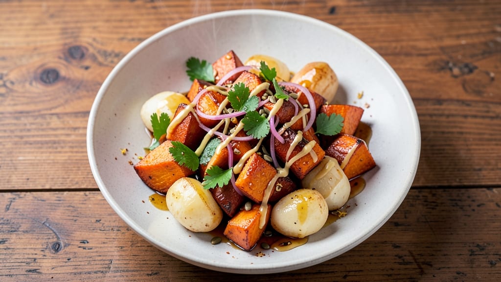 Sweet Potato and White Potato Salad Recipe: Warm Spiced Twist on Classic Potato Salad