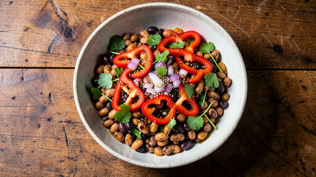 Viral Dense Bean Salad Recipe: Thick, Hearty Texture With Bold Herb Vinaigrette