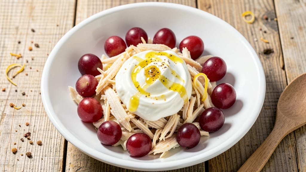 Chicken Salad Recipe With Greek Yogurt and Grapes: Bright, Juicy Bites in 15 Minutes