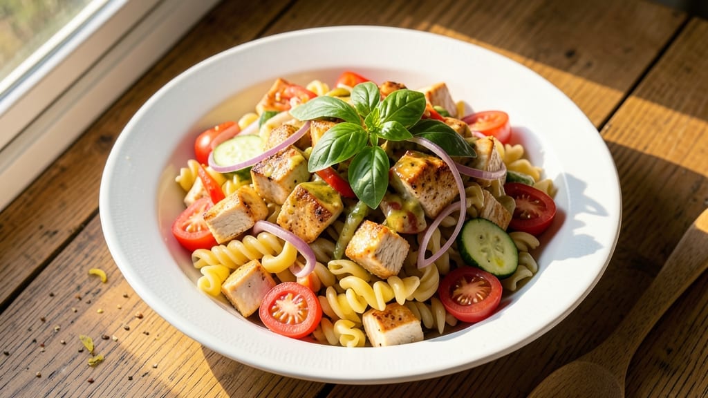 Chicken, Vegetable, and Pasta Salad Recipe: Protein-Packed Picnic Perfection