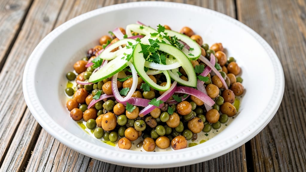 Chickpea and Lentil Salad Recipe: Protein-Packed Crunch With No Mayo Cling