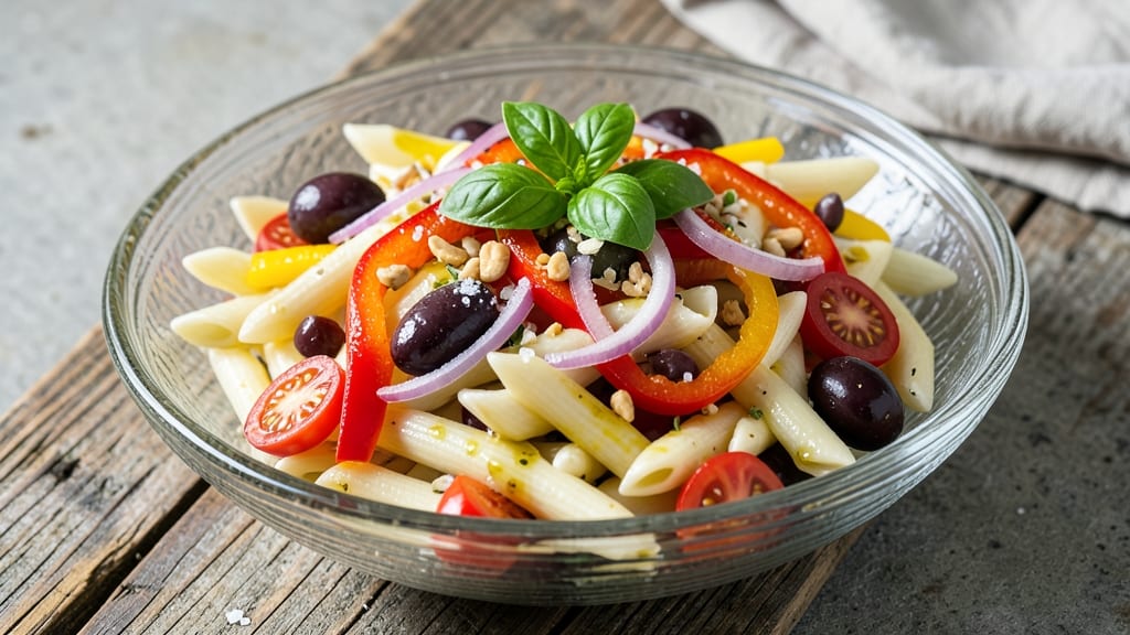Cold Pasta Primavera Salad Recipe: Bright Herb Vinaigrette Crunch in 20 Minutes