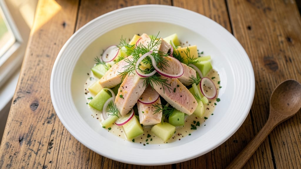 Chicken Salad Recipe With Green Apples: Crisp Celery and Apple Tartness Balance
