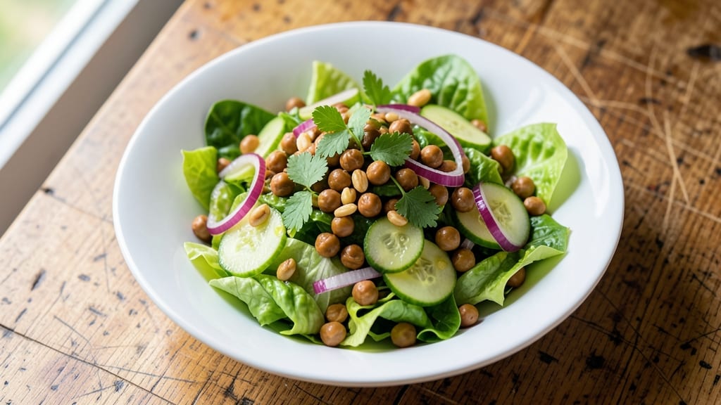 Chickpea and Lettuce Salad Recipe: Protein-Packed Crunch in 15 Minutes