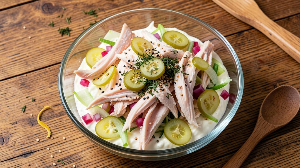 Chicken Salad Recipe With Sweet Pickles: Tangy Sweetness and Crunchy Celery Crowns