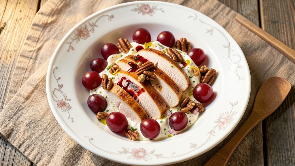 Chicken Salad Recipe With Red Grapes and Walnuts: Sweet-Tart Crunch and Nutty Depth