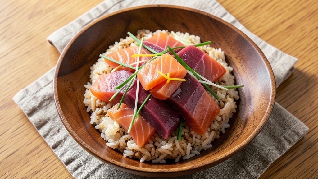 Chirashi Sushi Salad Recipe: Sashimi-Style Rice Bowl With Fresh Toppings