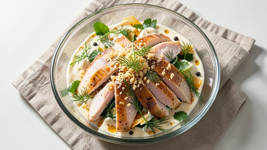 Cold Chicken Salad Recipe With Mayo: Crisp Celery Crowns and Creamy Herb Cheese Fusion