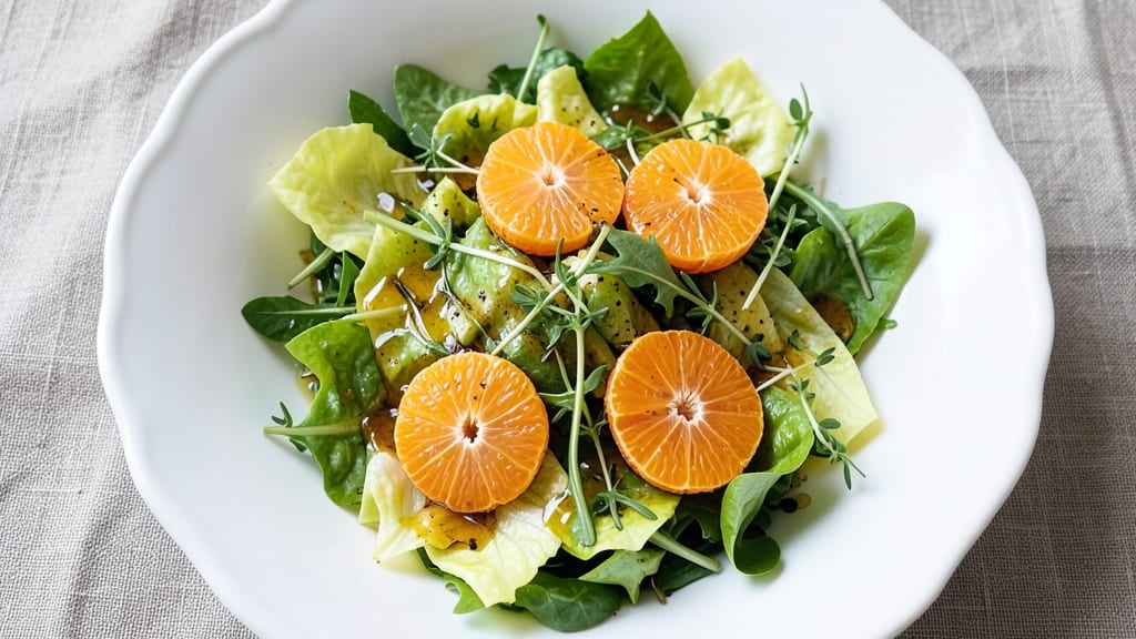 Clementine Orange Salad Recipe: Zesty Citrus and Herb Dressing Fusion