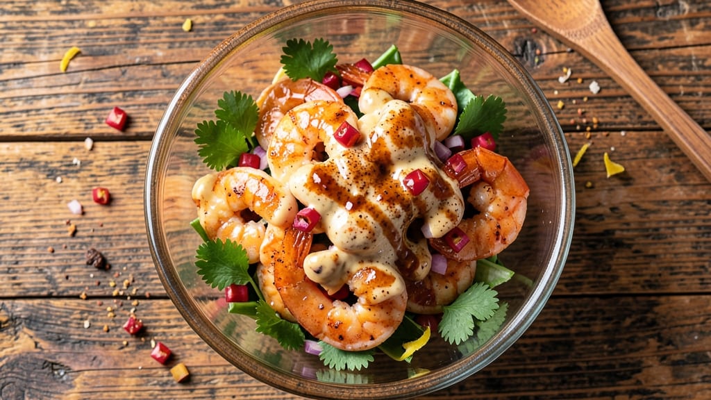 Charleston's Dynamite Shrimp Salad Recipe: Smoky Cayenne-Kissed Shrimp Over Crisp Celery Crowns