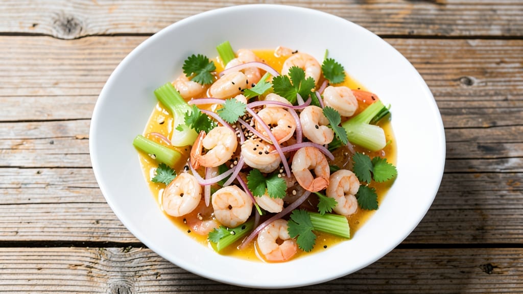 Canned Tiny Shrimp Salad Recipe: Zesty Citrus-Lime Dressing with Crunchy Celery Crowns