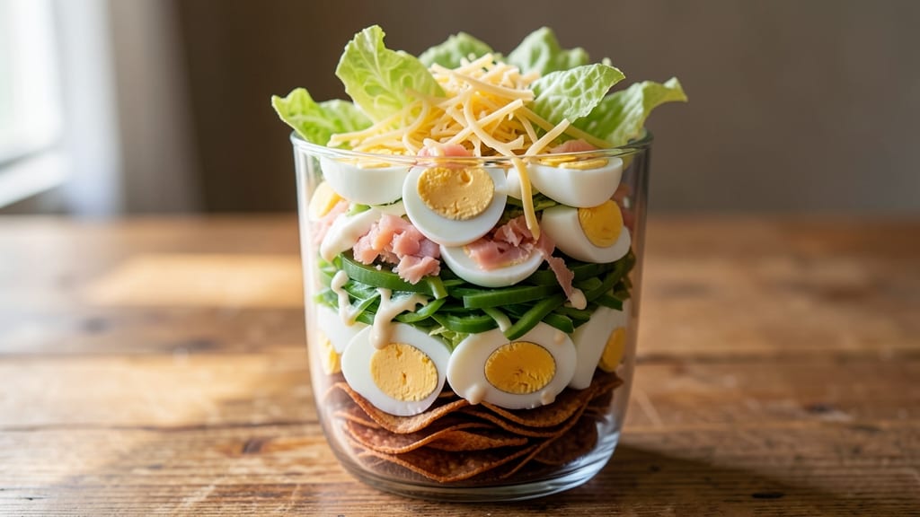 7 Layer Salad Recipe: Colorful Stack of Crunch, Cream, and Comfort