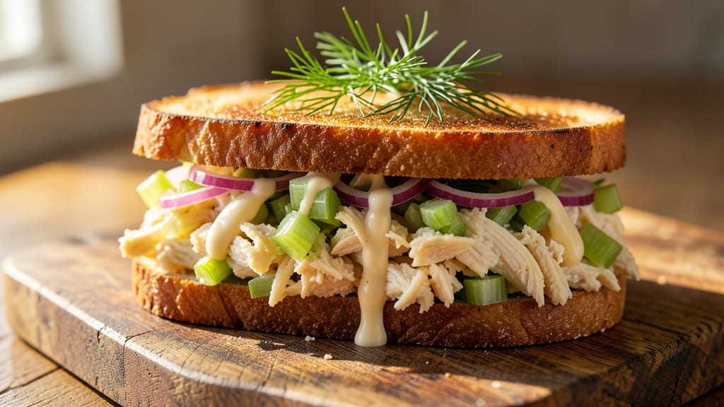 Chicken Salad Sandwich Recipe with Celery: Crisp Celery Bites and Creamy Herb Fusion