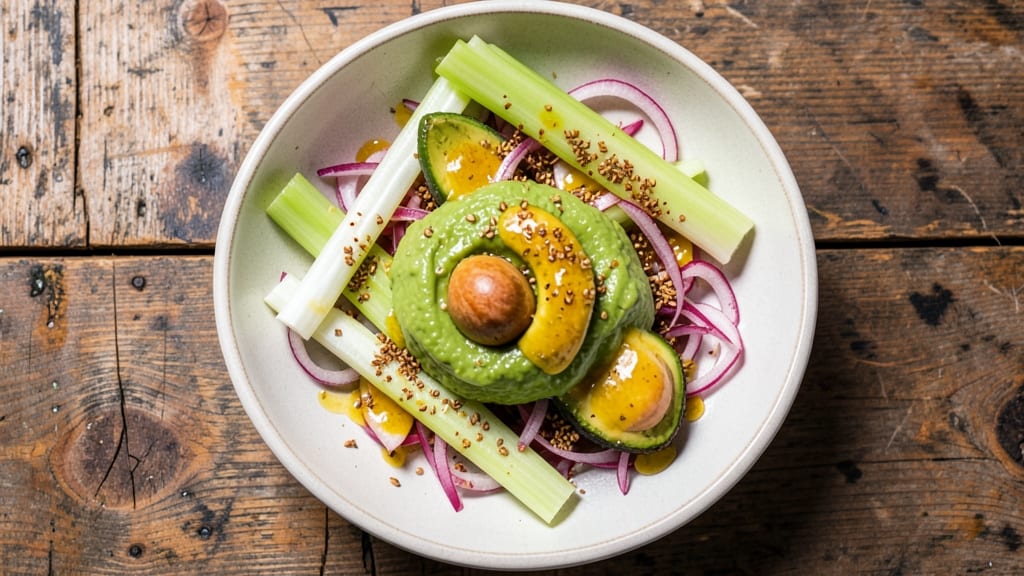 Colombian 1905 Salad Recipe: Avocado, Lime, and Crunchy Celery Fusion